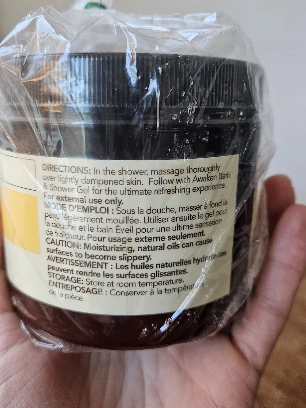 Arbonne Aromassentials Awaken Salt Scrub - Lemon & Coriander 16oz